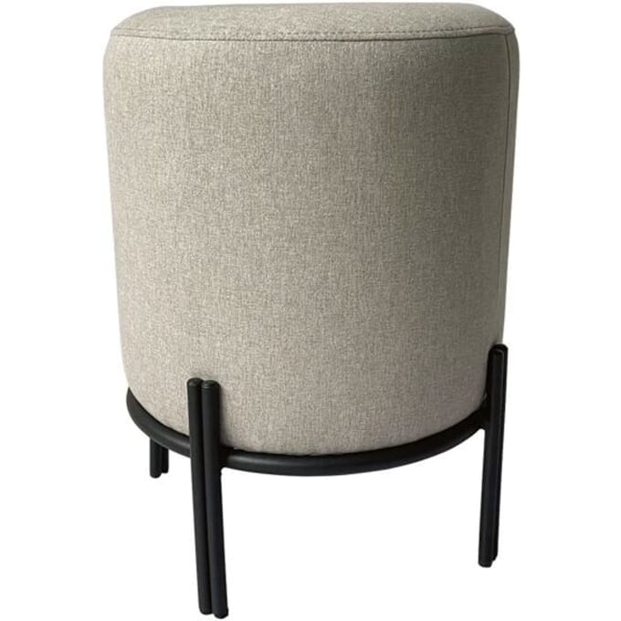 Kruk Nest Meet by Paperflow - zithoogte 490 mm - zwarte stalen buis - polyester grijs