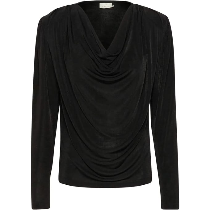 Kaffe KAgina Jersey Dames Blouse -Black Deep