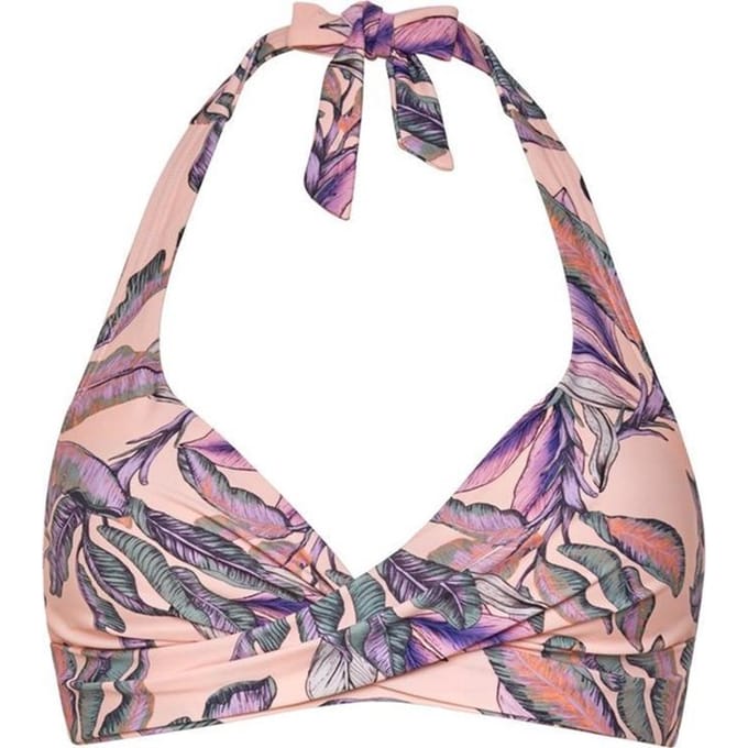 Beachlife - Maat 38F - Tropical Blush Halter bikinitop met beugel Dames