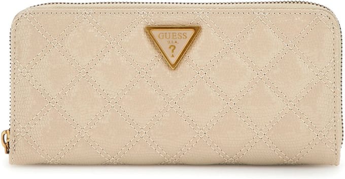 GUESS Portemonnee Giully Zip Around Wallet Almond Beige