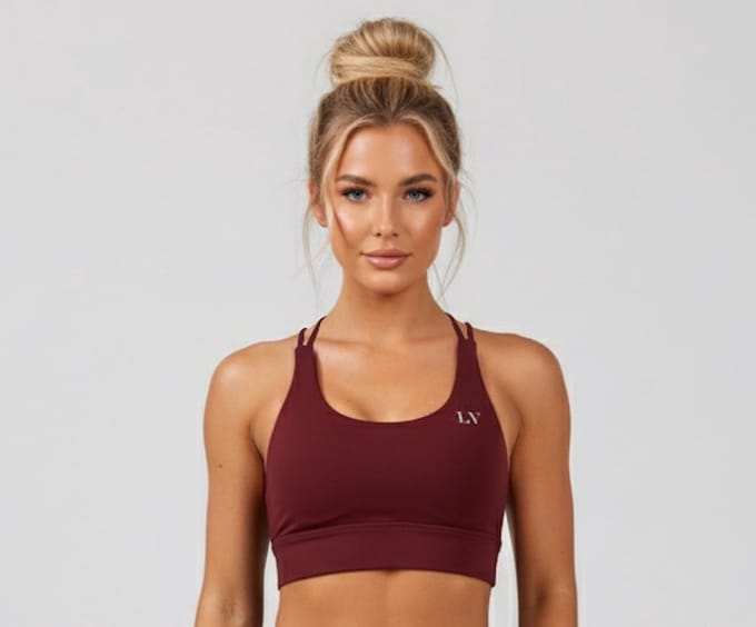 La V Sportshort Bordeaux rood S