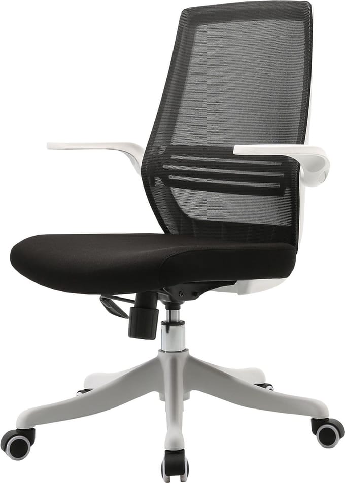 Moderne bureaustoel MCW-J88, bureaustoel, ergonomisch ademend, lendensteun, verstelbare armleuningen ~ zwart