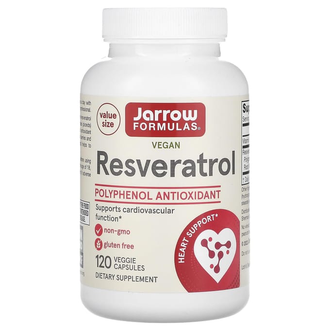 Resveratrol 100 mg (120 Vegetarian Capsules) - Jarrow Formulas
