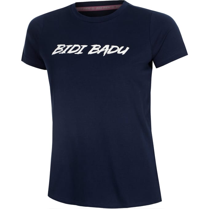 BIDI BADU Crew Logo T-shirt Dames-Donkerblauw