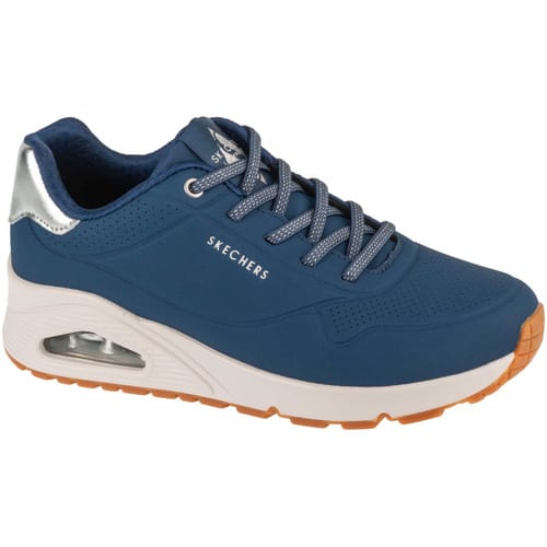 Skechers Uno Shimmer Away Sneakers blauw - Dames