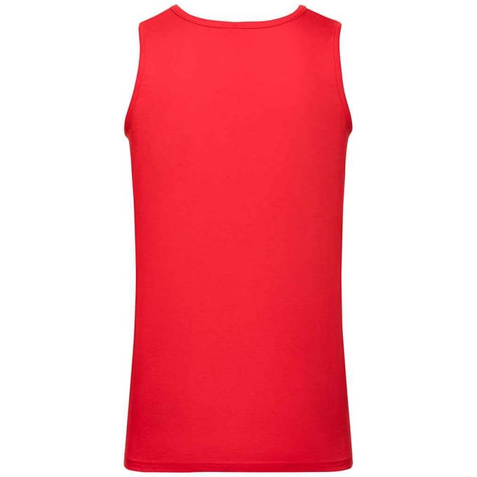 Fruit of the Loom Heren sportvest top (Rood)