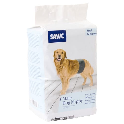 Savic luiers voor mannen maat. L: 53-76cm, 24 stuks hond