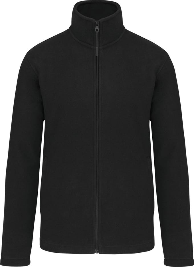 Microfleecevest met rits Kariban Zwart - maat XL