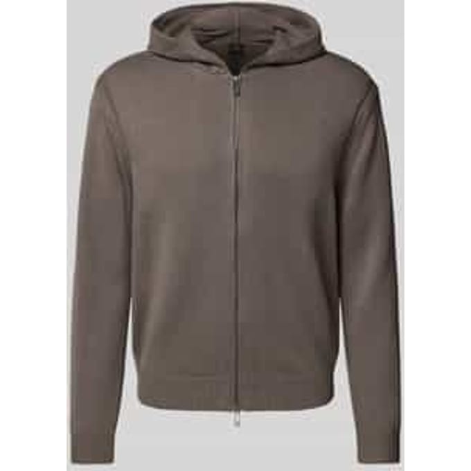 Gebreid jack met capuchon