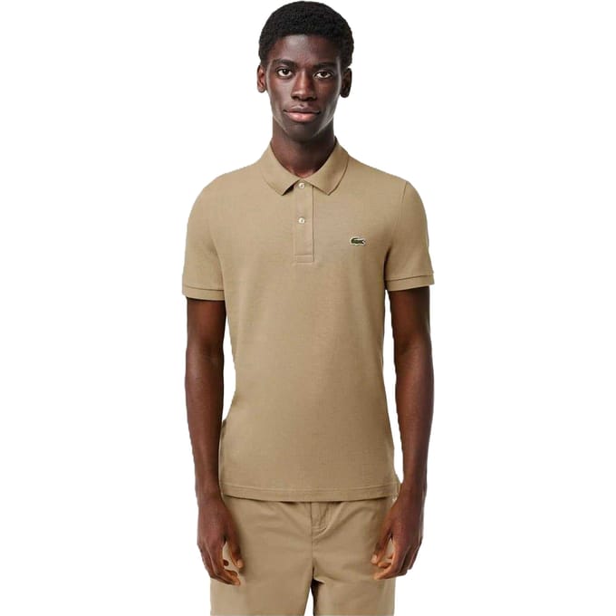 Lacoste Heren Geborduurd Logo Poloshirt (Tan)
