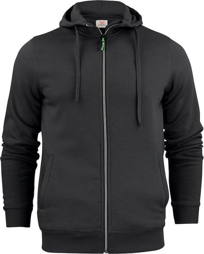 Printer Hooded Sweat Vest Overhead Man 2262051 Zwart - Maat S