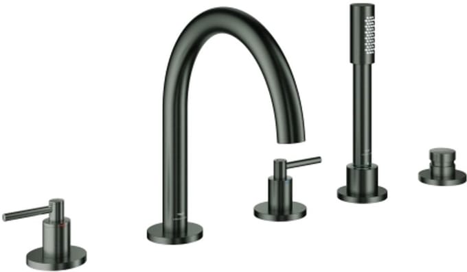 Grohe Atrio Inbouw vijfgats badrandcombinatie Antraciet, 29407AL0