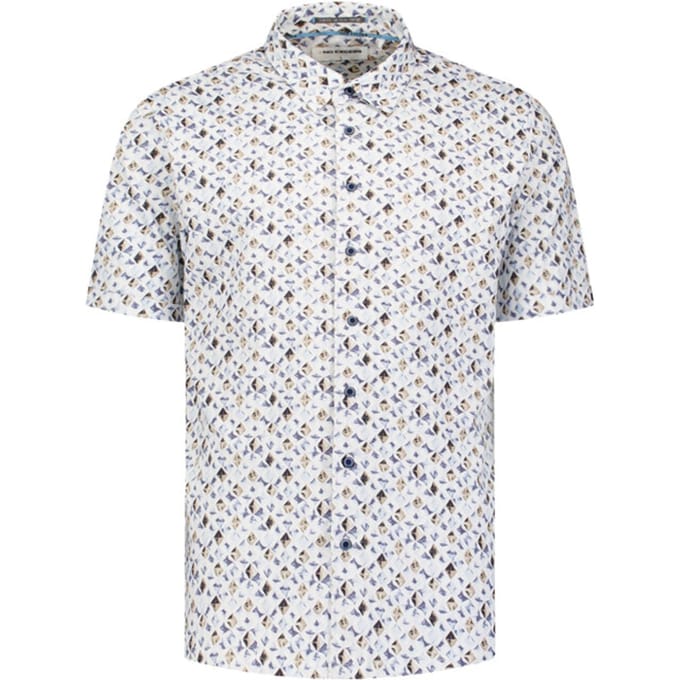 No Excess Shirt short sleeve jersey allover p blue