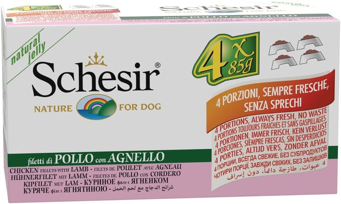 Schesir Hond Blik Multipack 4x85 g Kip&Lam