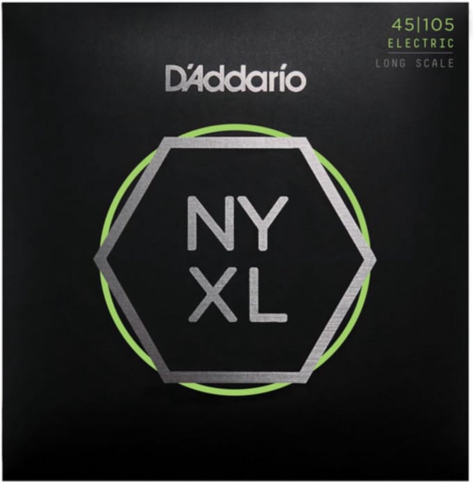 D'Addario NYXL45105 Bassnaren Long Scale (45-105) Light Top/Medium Bottom