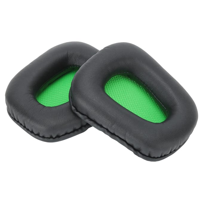 2 stuks Headset Oorkussen Schuimhoes Kussen Groen en Zwart Vervanging voor Razer Electra 7.1 2.2 green