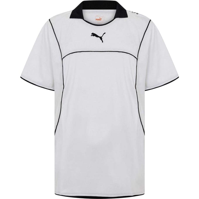 Puma Heren Effen Contrast Bies Atletisch Rugby Shirt (Wit)