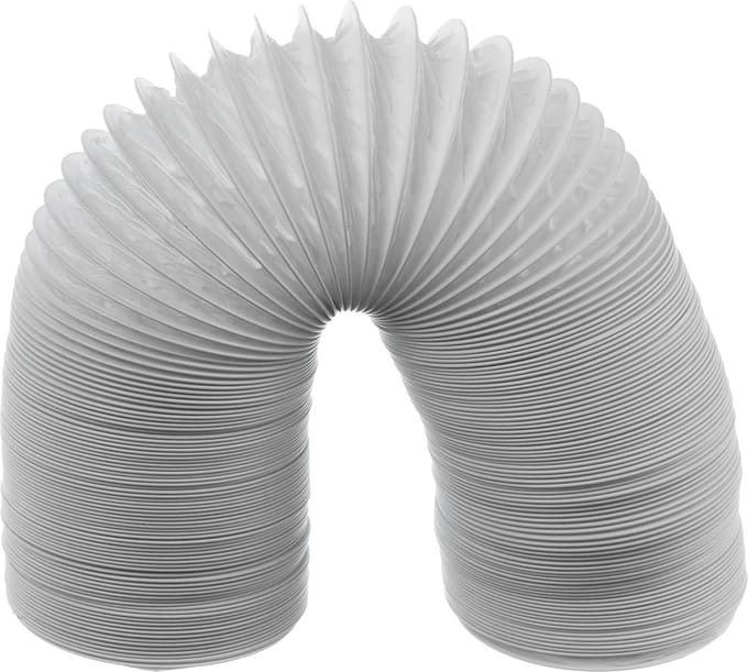 80mm 6m PVC flexibele ventilatieslang - afvoerslang voor airconditioning, wasdroger, afzuigkap