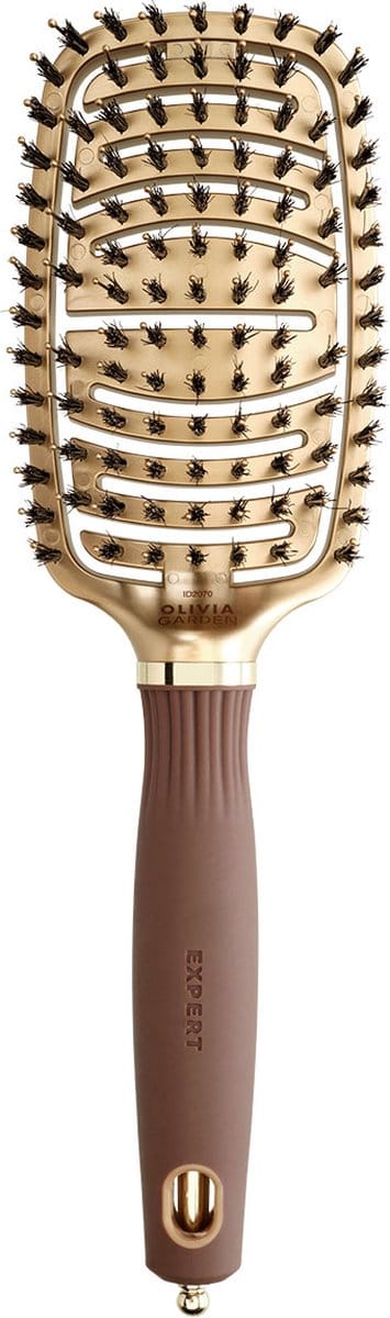 Olivia Garden - Expert Care - Boar - Haarborstel - Gold & Brown