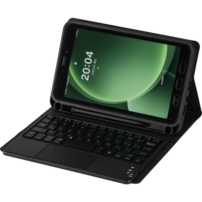 Hoesje Voor Samsung Galaxy Tab Active 3 8.0 T570 T575 T577 Bluetooth Toetsenbord Cover Voor Tab Active 5 8.0 SM-X300 SM-X306B Arabic Keyboard blue