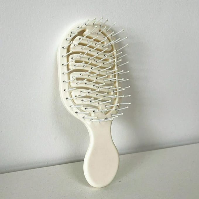 1 pièce Mini Peigne de Coiffage Portable Creux, Brosse à Cheveux, Peigne, Outils Capillaires Pour Salon de Coiffure Accessoires Capillaires Brosses, Brosse pour Bordures Peigne à Cheveux blanc