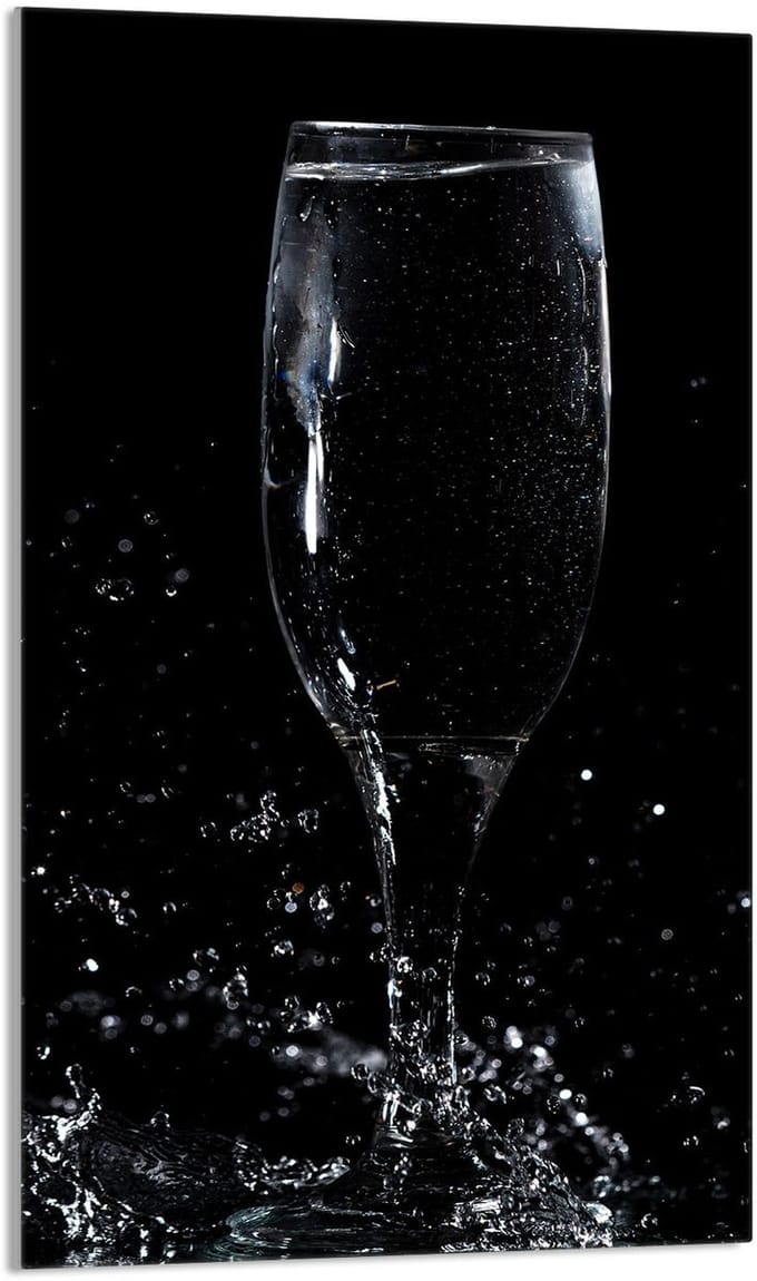 TMK ArtDeko - Snijplank - Glas - 30x52 cm - Wijnmotief