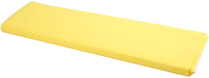 Stof, b: 145 cm, 140 g/m2, 10 m, geel