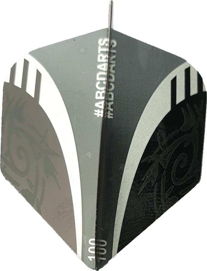 ABC Darts - Dart Flights - Extra Stevig - Tribal Zwart - 8 sets (24 stuks)