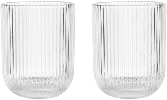 Gusta - Sunday - Drinkglas ribbel - 200 ml - set 2 stuks