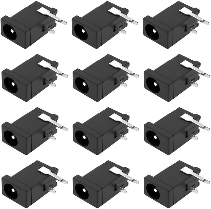 Dailygoods - Set van 30 DC Power Jack Plugs 3Pin