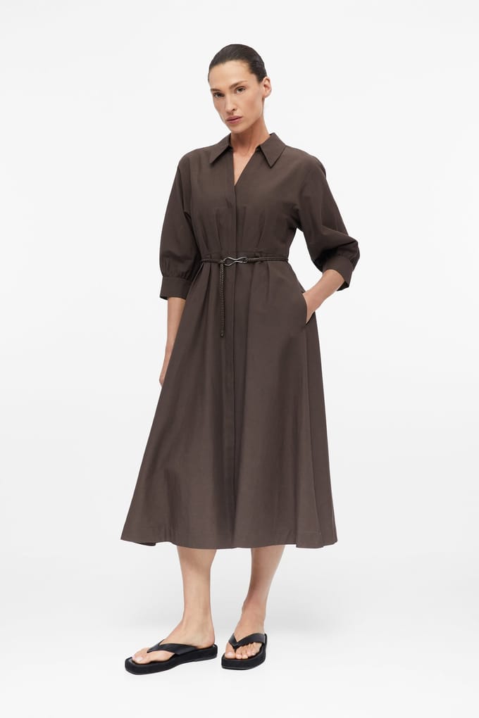 Comma  Dresses Brown Größe: 44 | Blusenkleider Outlet | Damen | Braun