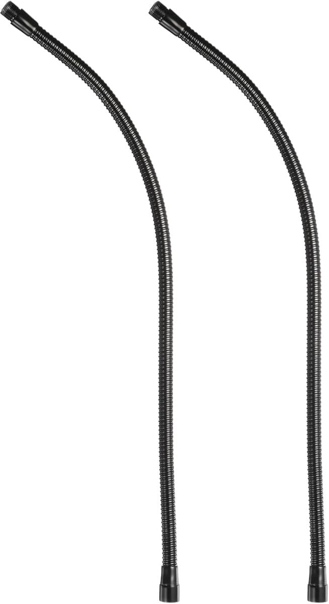 24 inch flexibele metalen gooseneck microfoonhouder 2 stuks 5/8"-27 draad zwart