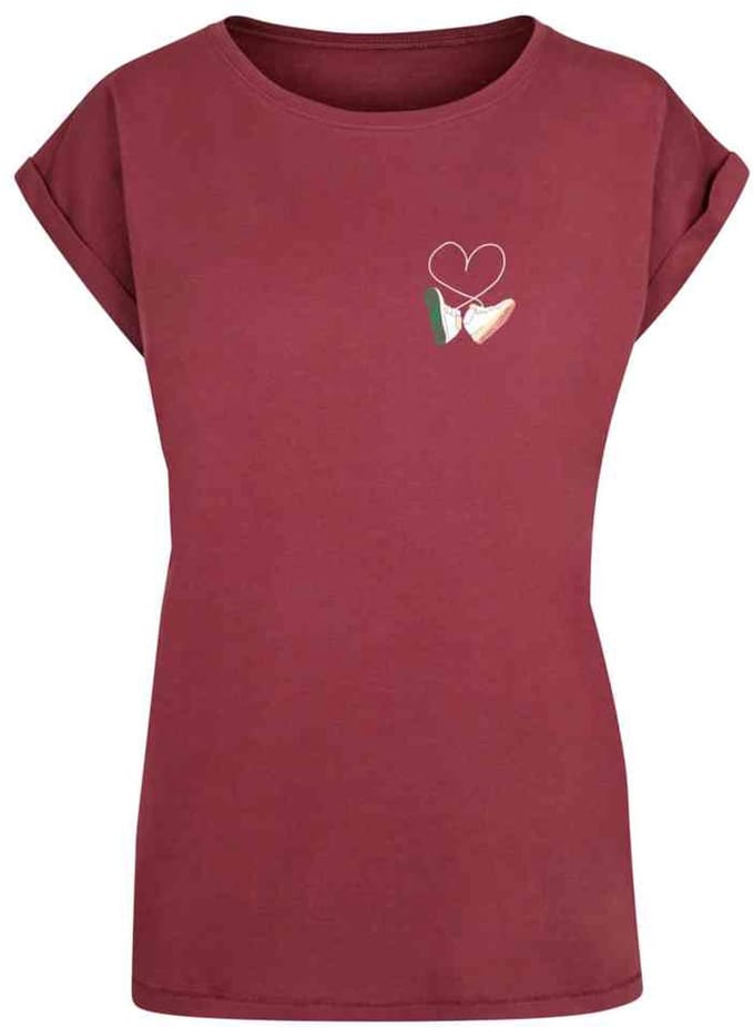 Mister Tee - Kicks Love Extended Shoulder Dames Tshirt - XL - Rood