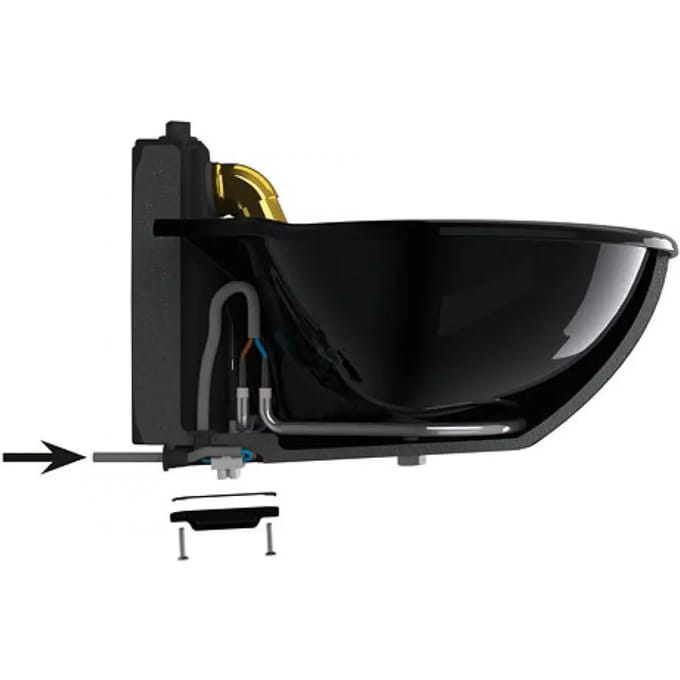 Verwarmde goot met 1/2" aansluiting Kerbl H10 50W