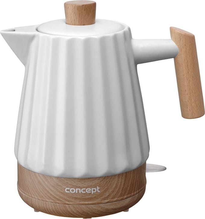 Concept - Waterkoker - keramisch - 1500W - 1,5L - wit - RK0090