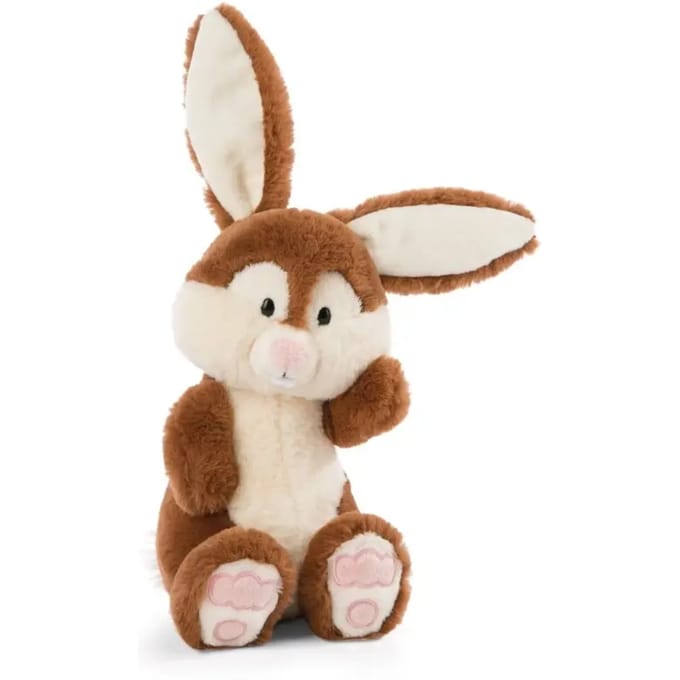 Nici konijn/haas pluche knuffel - bruin - 25 cm