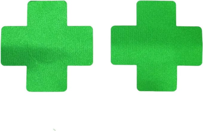 Go Go Gadget - Tepelcovers - kruis - neon groen