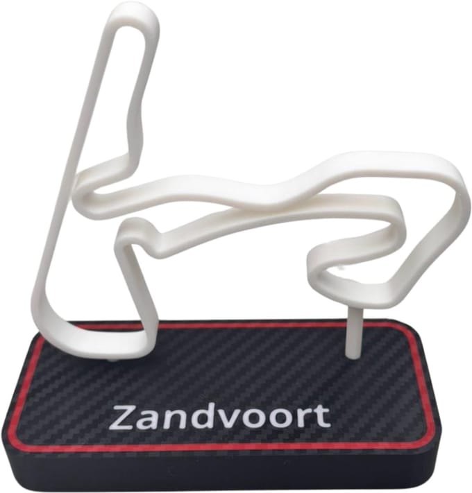 Circuit zandvoort op standaard - f1 - formule 1 - decoratie