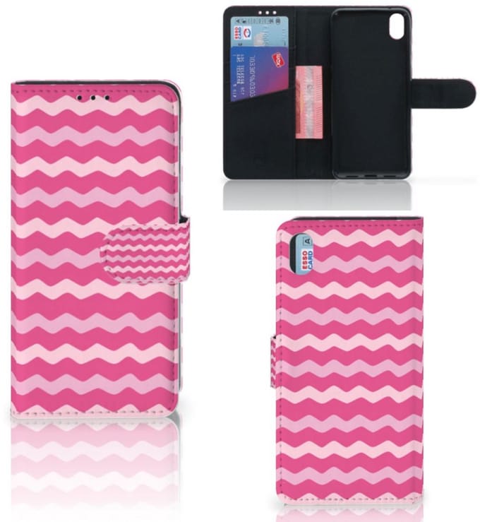 Xiaomi Redmi 7A Telefoon Hoesje Waves Pink