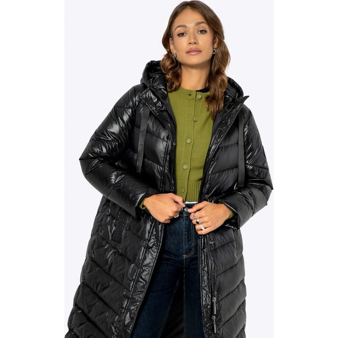 Wittchen Dames Gewatteerde Donsjas Zwart Nylon