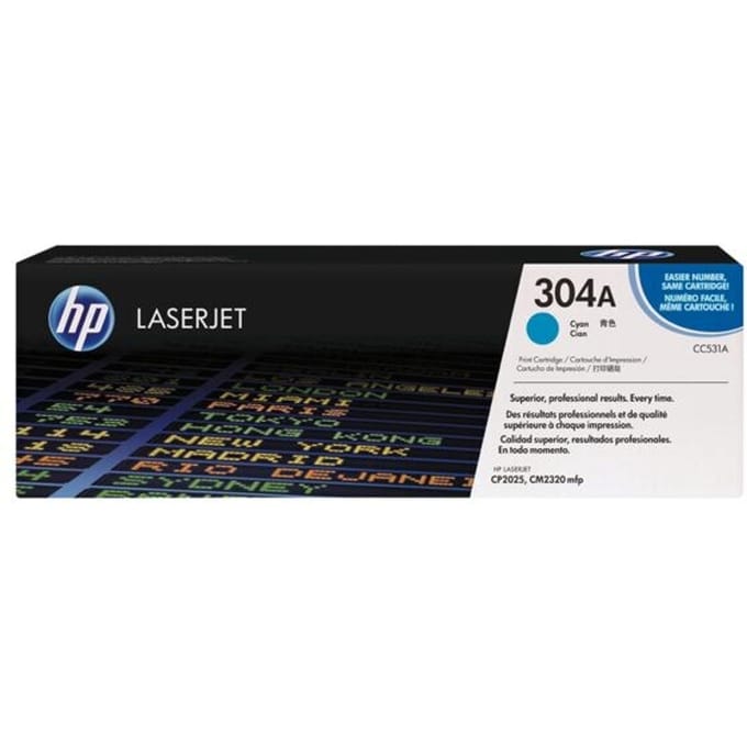 HP Toner 304A Origineel Cyaan 2800 bladzijden CC531A