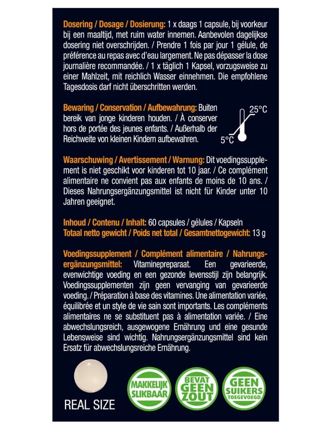 Lucovitaal Vitamine D3 - 25 microgram - 60 capsules - Voedingssupplementen