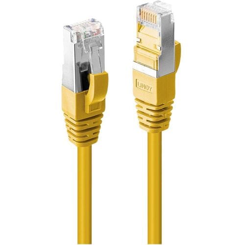 LINDY 47867 RJ45 Netwerkkabel, patchkabel CAT 6A S/FTP 7.50 m Geel 1 stuk(s)