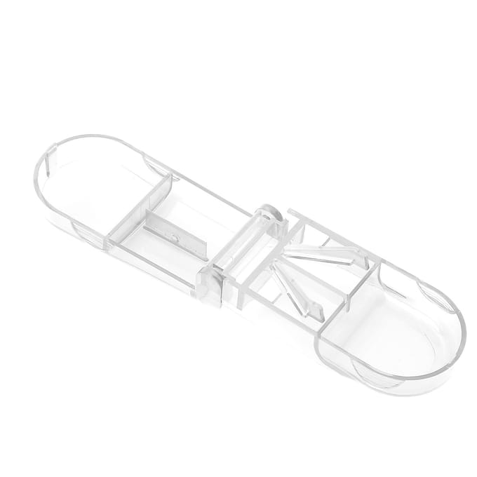 Pillensnijder Professioneel Reisformaat Draagbaar Tabletten Pillensplitser Opbergdoos voor Ouderen transparant