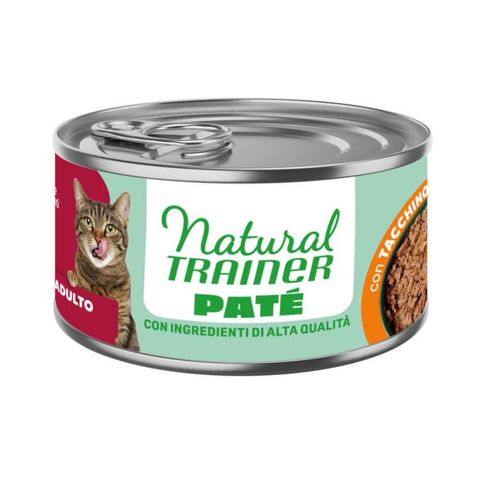 18x 85g Natural Trainer Kalkoen Kattenvoer nat