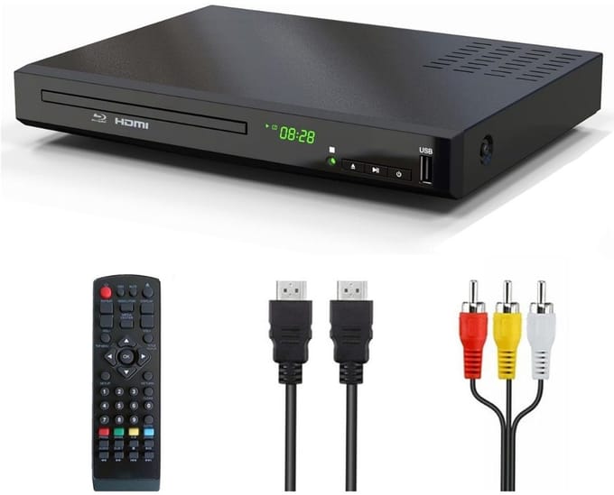 Draagbare DVD Speler met Scherm - DVD Speler met HDMI Input - voor Laptop