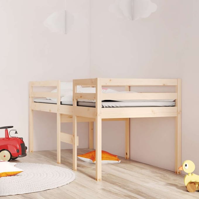 vidaXL - Hoogslaper - massief - grenenhout - 80x200 - cm