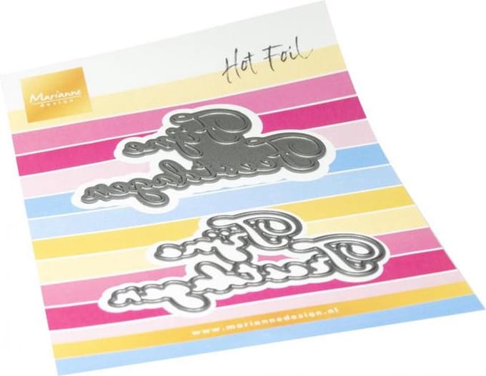 Marianne Design Craftable, Hot Foil – Fijne Feestdagen