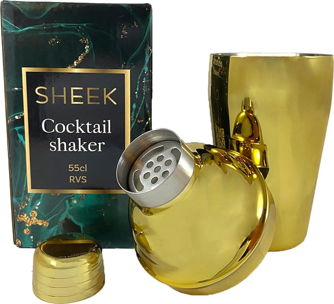 Fjesta© RVS cocktailshaker - 55cl - Goud