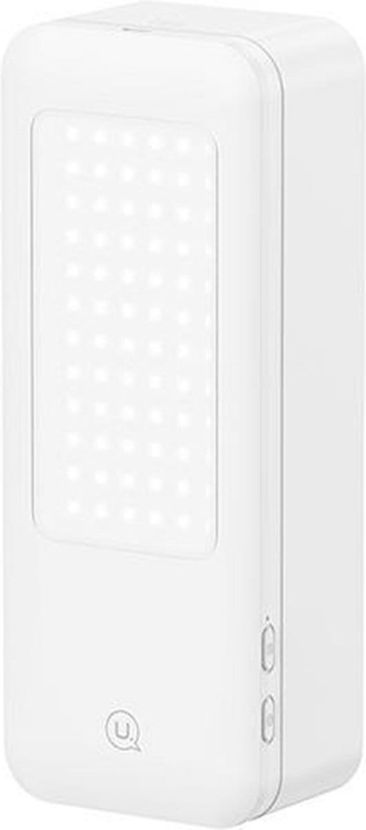 USAMS Multifunctionele telefoonhouder met LED-lamp wit/wit ZB26501 (US-ZB265)